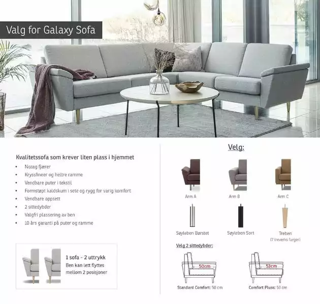 EKORNES AS, IMG SCANDIAVIA AS Galaxy - Modulsofa 4 EKORNES AS, IMG SCANDIAVIA AS Galaxy - Modulsofa - Bilde 4