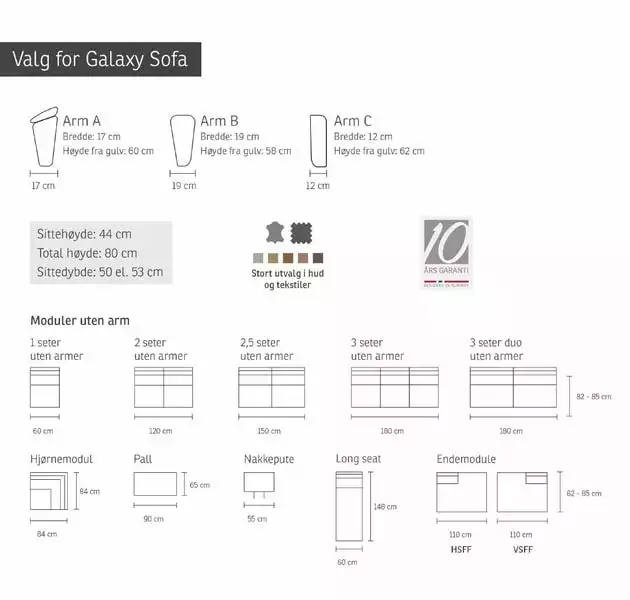 EKORNES AS, IMG SCANDIAVIA AS Galaxy - Modulsofa 5 EKORNES AS, IMG SCANDIAVIA AS Galaxy - Modulsofa - Bilde 5